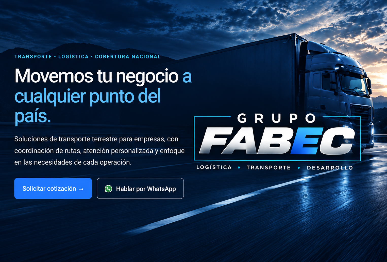 GRUPO FABEC: transporte, logística y cobertura nacional
